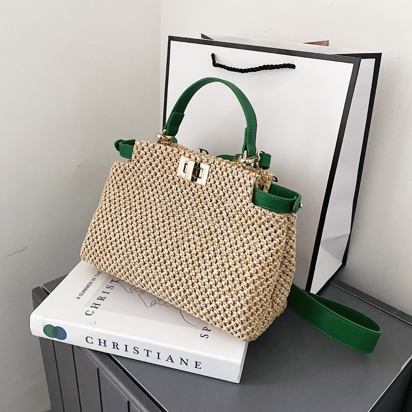 Sac Bandoulière Paille Femme Été