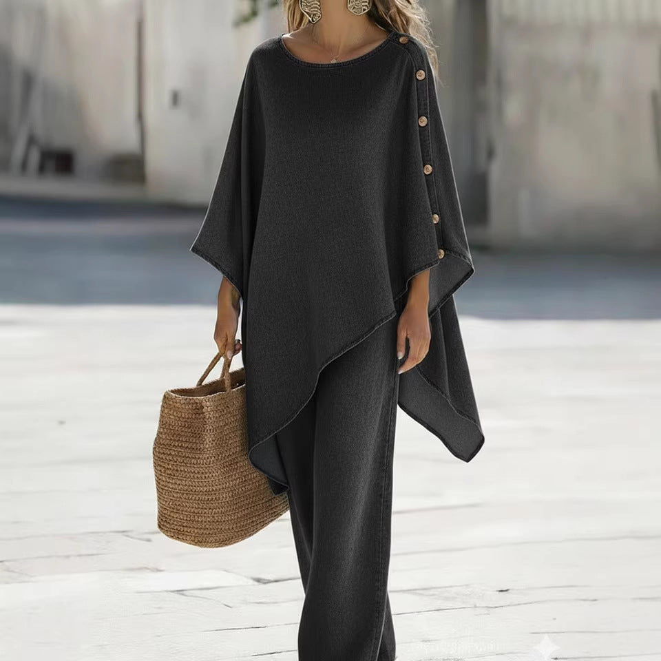 Ensemble Top Loose & Pantalon Femme Été