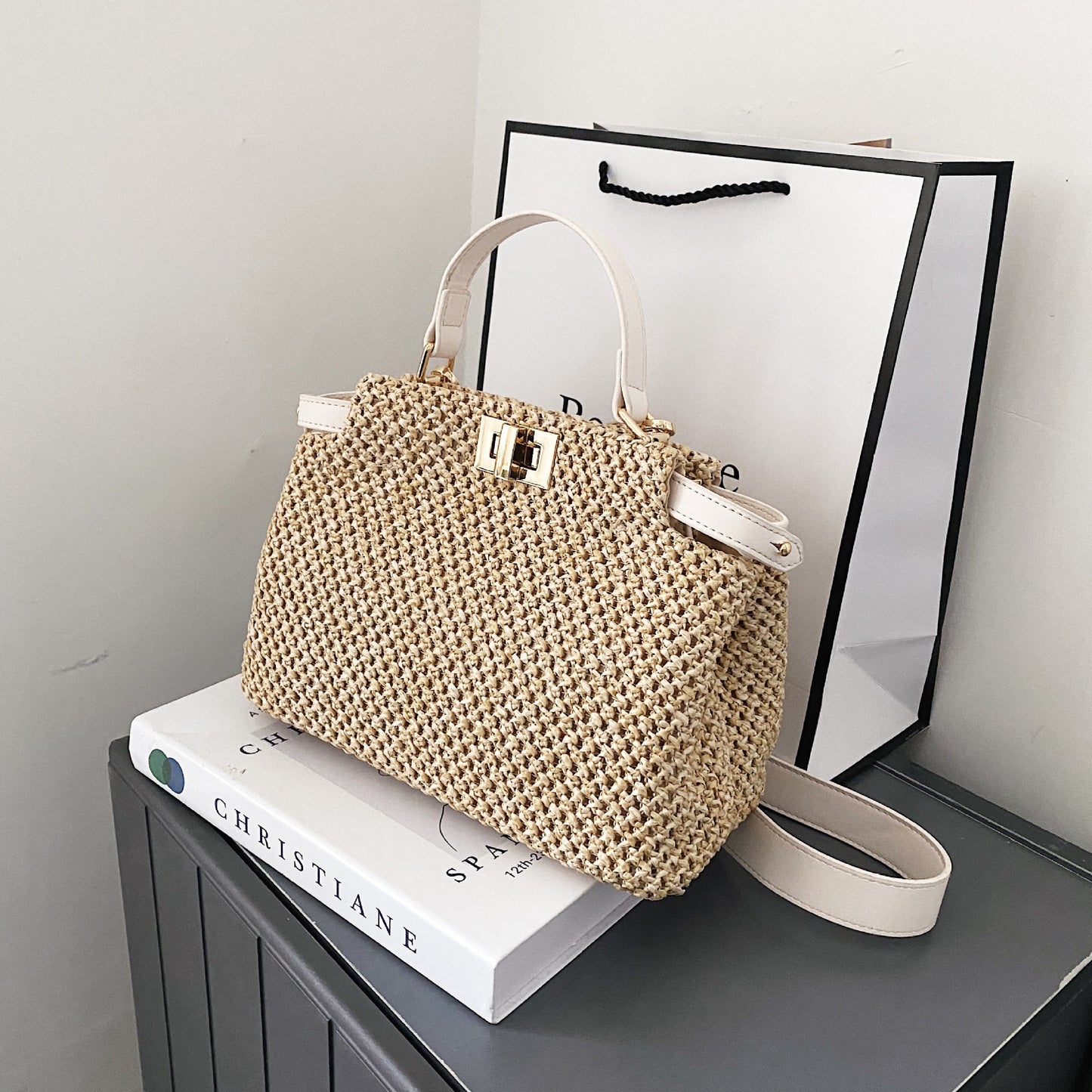 Sac Bandoulière Paille Femme Été