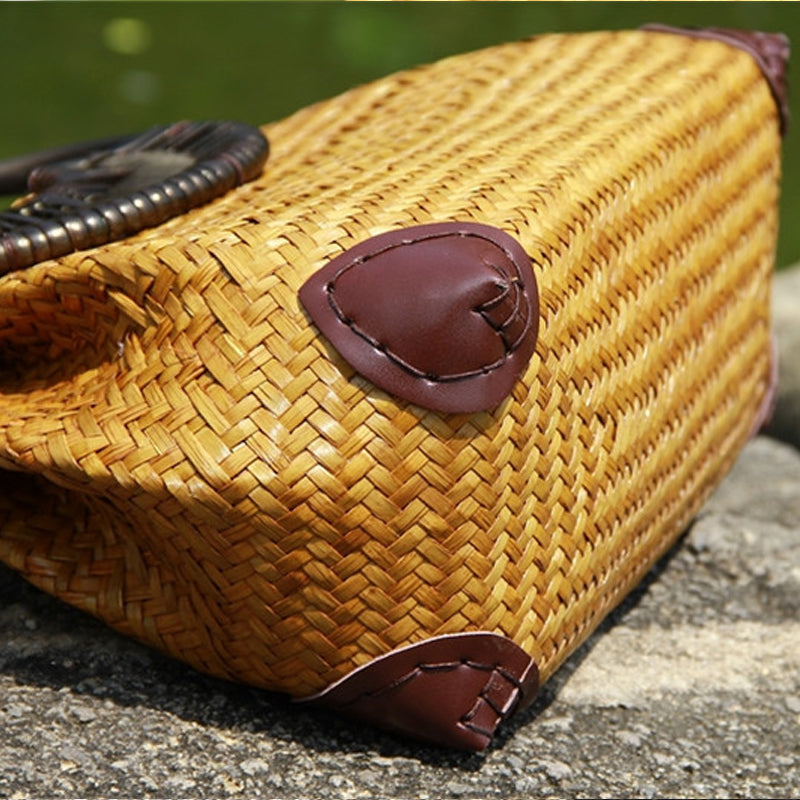 Sac en Rotin Femme Fait Main