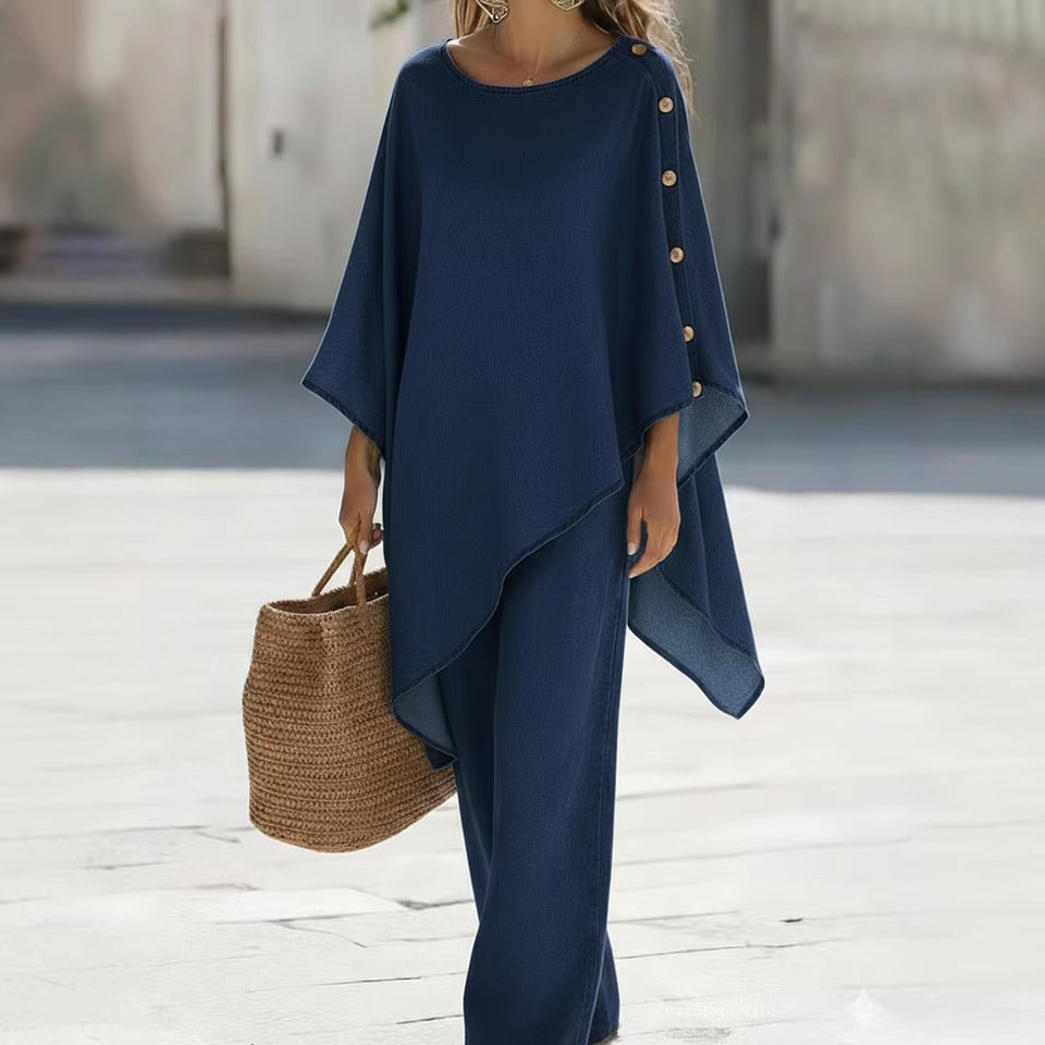 Ensemble Top Loose & Pantalon Femme Été