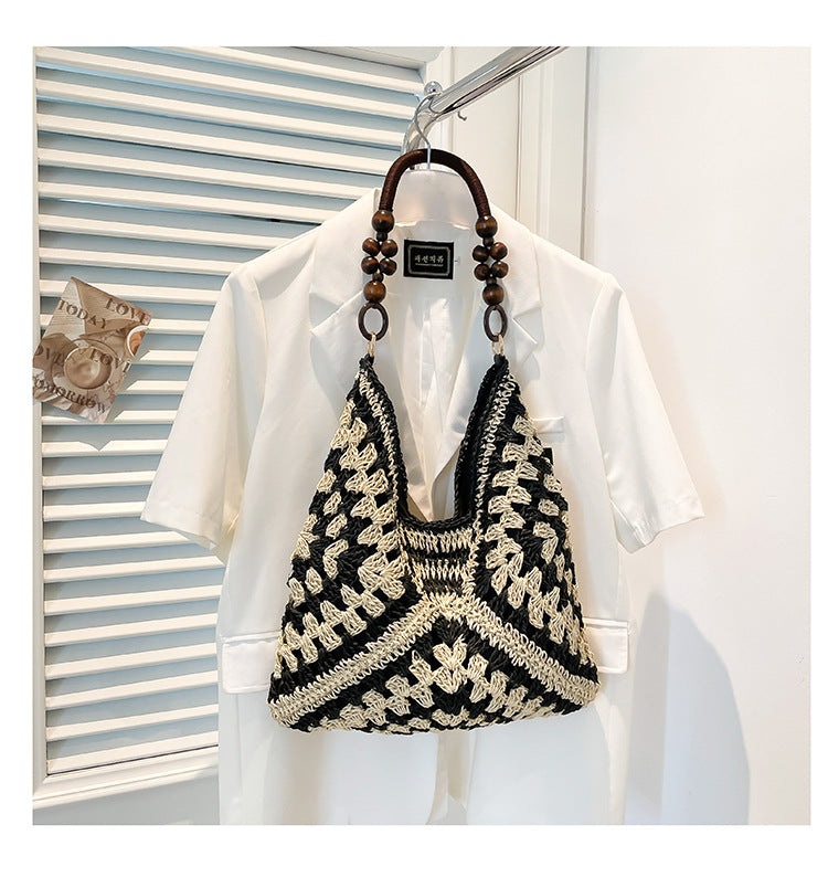 Panier Tressé Femme Plage