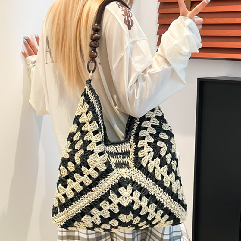 Panier Tressé Femme Plage