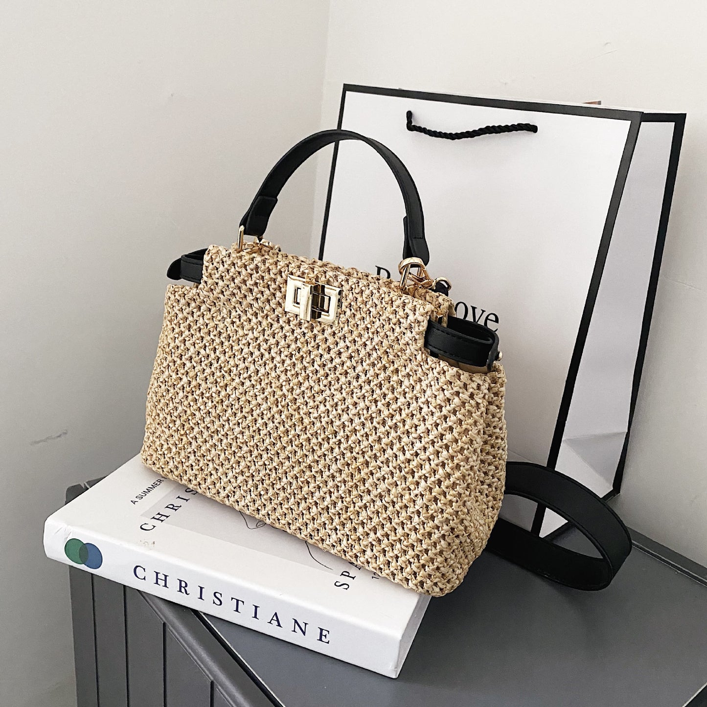 Sac Bandoulière Paille Femme Été