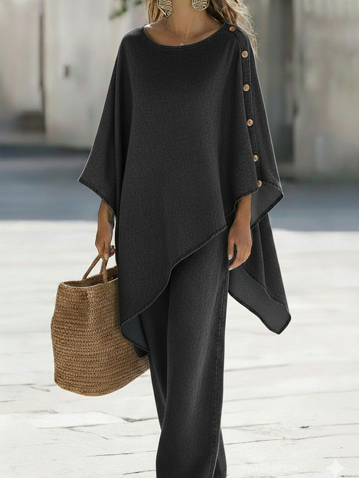 Ensemble Top Loose & Pantalon Femme Été