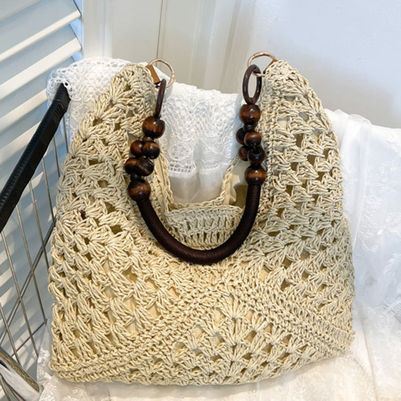 Panier Tressé Femme Plage
