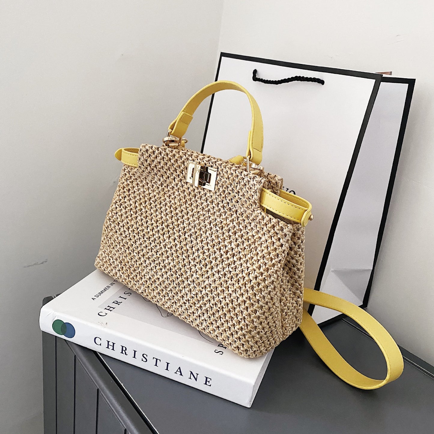 Sac Bandoulière Paille Femme Été