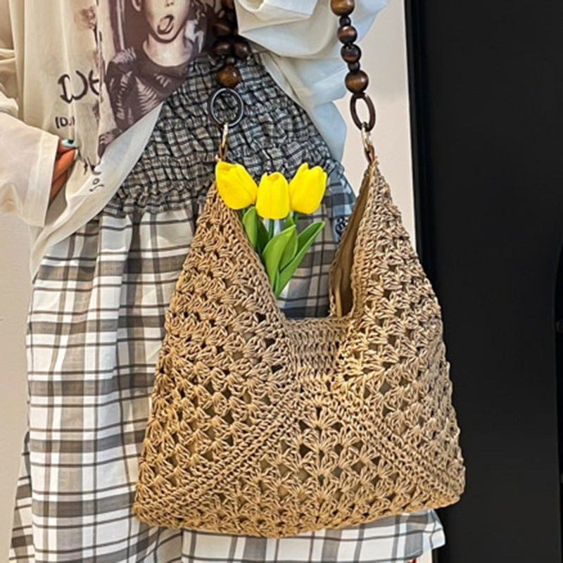 Panier Tressé Femme Plage