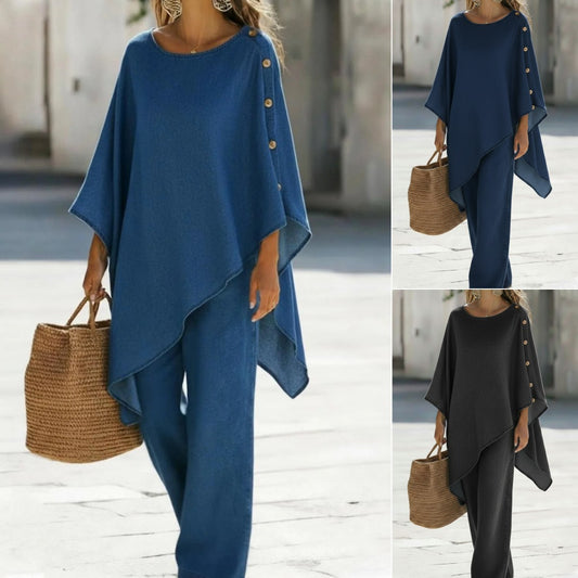 Ensemble Top Loose & Pantalon Femme Été